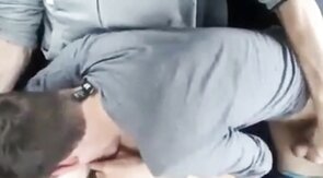 Big Cock Blowjob in the Car at a Public Park