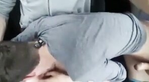 Big Cock Blowjob in the Car at a Public Park
