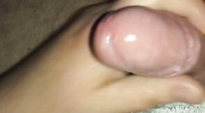 Uncut Hunk's Slow Cumshot with Amateur Handjob