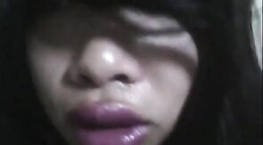 Crazy Asian Crossdresser Jerks Off Solo