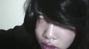 Crazy Asian Crossdresser Jerks Off Solo