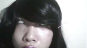 Crazy Asian Crossdresser Jerks Off Solo