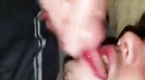 Bareback Amateur Takes Big Cock Bareback and Swallows