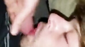 Bareback Amateur Takes Big Cock Bareback and Swallows