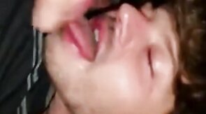 Bareback Amateur Takes Big Cock Bareback and Swallows