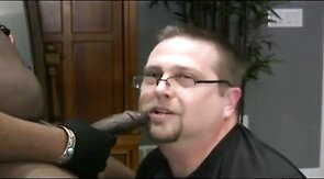 Interracial Blowjob Leads to Facial