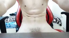 Romanian Amateur Twink Strokes Big Cock on Webcam