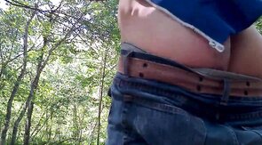 Spanked Twink Strips Outdoors