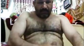 Bear Masturbating: Mature Arab Edition