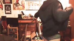 Short-Haired Crossdresser Cutie on Webcam