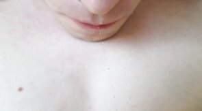 Amateur Creamy Close-Up: Slow-Mo Cum Swallowing!