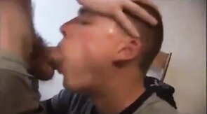 Rough Face Fucking: Nerdy Twink and Blond Jock