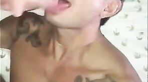 Big-Cock Latin Guy Gives Blowjob to Amateur Asian