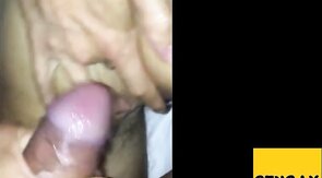 French Bottom Barebacked by Asian Tops in Threesome