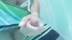 Underwater Jerk-Off Session Outdoors - Amateur Style