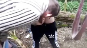 Bareback Cruising in the Woods with a Horny Amateur