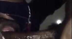 Big Black Cock Blowjob by Amateur Interracial Couple