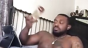 Black Amateur Stud Masturbating