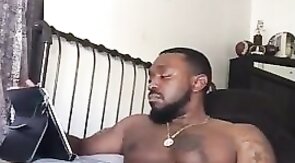 Black Amateur Stud Masturbating
