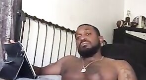 Black Amateur Stud Masturbating