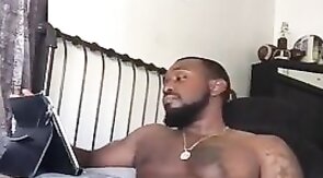 Black Amateur Stud Masturbating