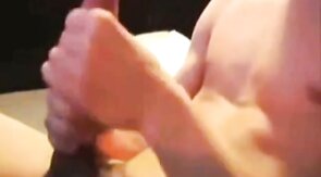 Skinny Twink Strokes His Big Cock Solo