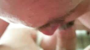 Alte-Junge Schwule Blasen und Spritzen