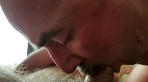 Alte-Junge Schwule Blasen und Spritzen