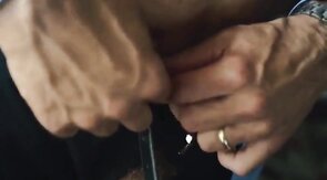 Amateur Big-Cock Daddy Suits Up for Solo Action