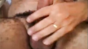 HAIRY LATINO DADDY BEAR STROKES HIS FAT COCK