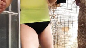 Volleyball Shorts: Asian Crossdresser Strips