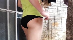 Volleyball Shorts: Asian Crossdresser Strips