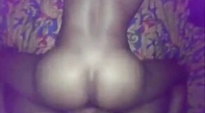 Black Bareback Amateur Fucks His Boyfriend's Rump