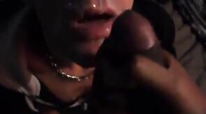 Hungry White Boy Craves Black Cum