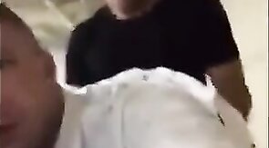 Interracial Bareback Anal on the Parking Deck