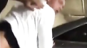 Interracial Bareback Anal on the Parking Deck