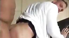 Interracial Bareback Anal on the Parking Deck