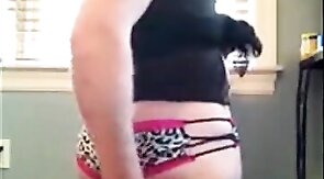 Big Ass Twink in Panties Takes it in the Ass