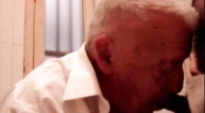 Daddy's Bathroom Blowjob Adventure