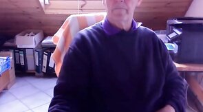74-Year-Old German Silver Daddy Cums Hard