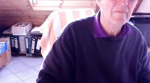 74-Year-Old German Silver Daddy Cums Hard