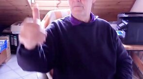 74-Year-Old German Silver Daddy Cums Hard