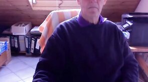 74-Year-Old German Silver Daddy Cums Hard