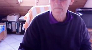 74-Year-Old German Silver Daddy Cums Hard