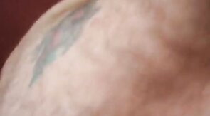 Older friend gives an amazing blowjob to my big cock