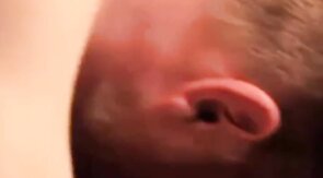 Bearded Daddy Bear Sucks and Cums on Cock