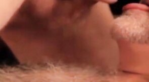 Bearded Daddy Bear Sucks and Cums on Cock