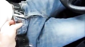 Bareback Car Fuck with a Big Cock Crossdresser