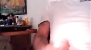 Big-Cock Daddy Jacks Off