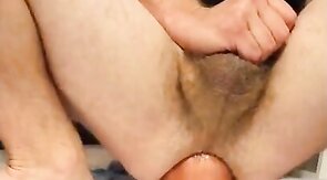 Extreme Anal Stretching with a Large Toy